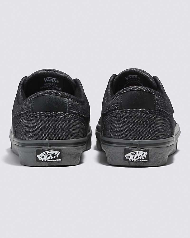 Men's Vans Skate Chukka Low Skate Shoes Black | USA MCW-594821