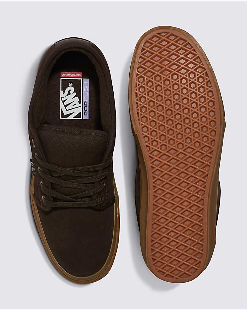 Men's Vans Skate Chukka Low Skate Shoes Dark Brown | USA MYL-017835