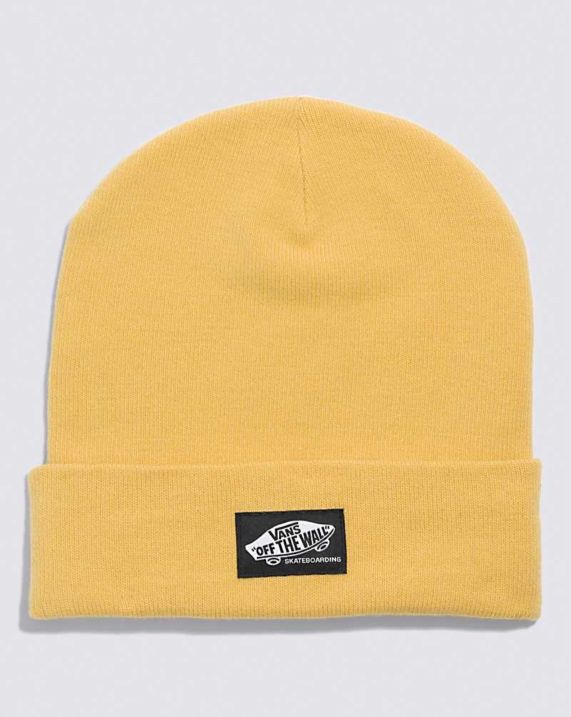 Men\'s Vans Skate Classics Beanie Yellow | USA LRK-423978