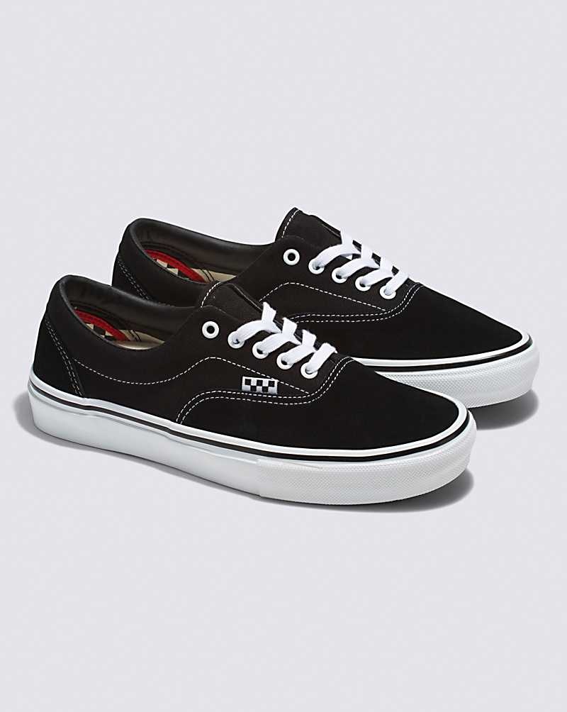 Men's Vans Skate Era Skate Shoes Black White | USA XZK-379018