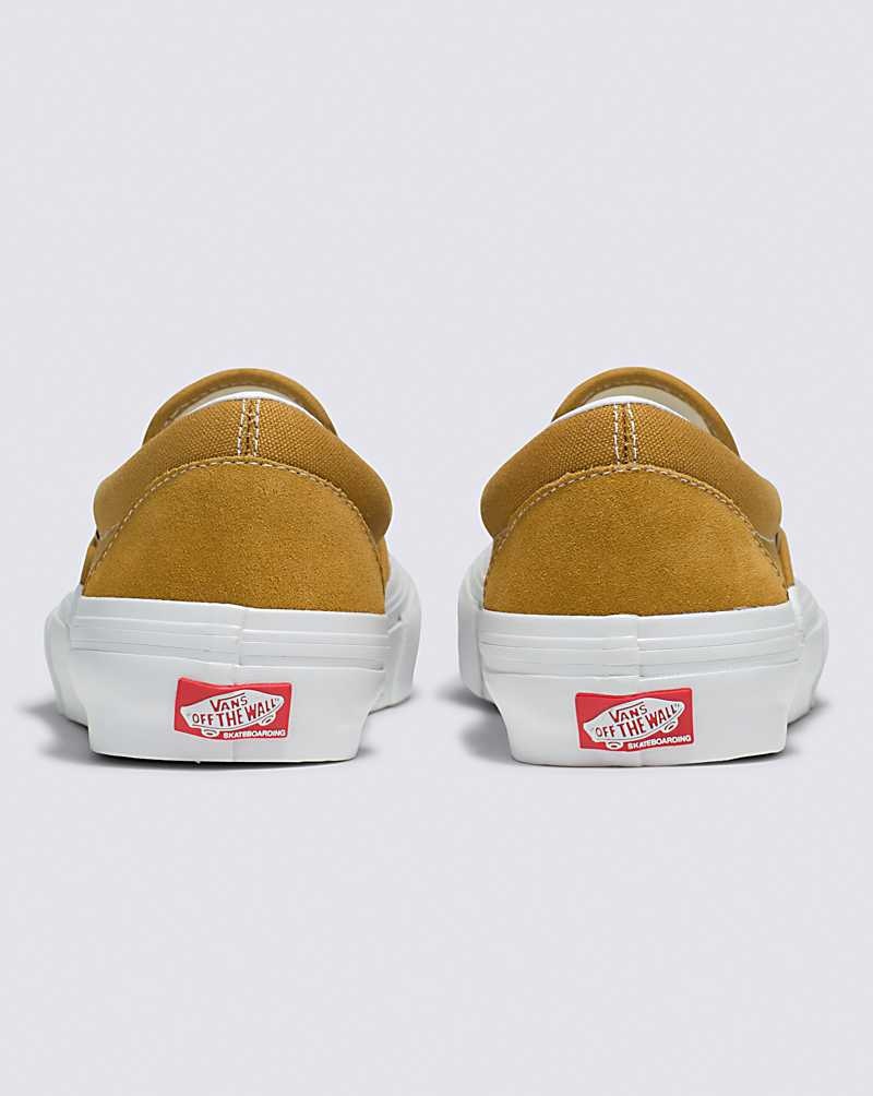 Men's Vans Skate Slip-On Wrapped Skate Shoes Gold | USA GHO-985601