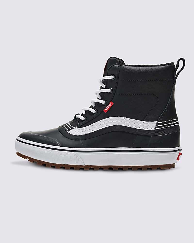 Men\'s Vans Standard Mid Snow MTE Boots Black White | USA HZJ-405368