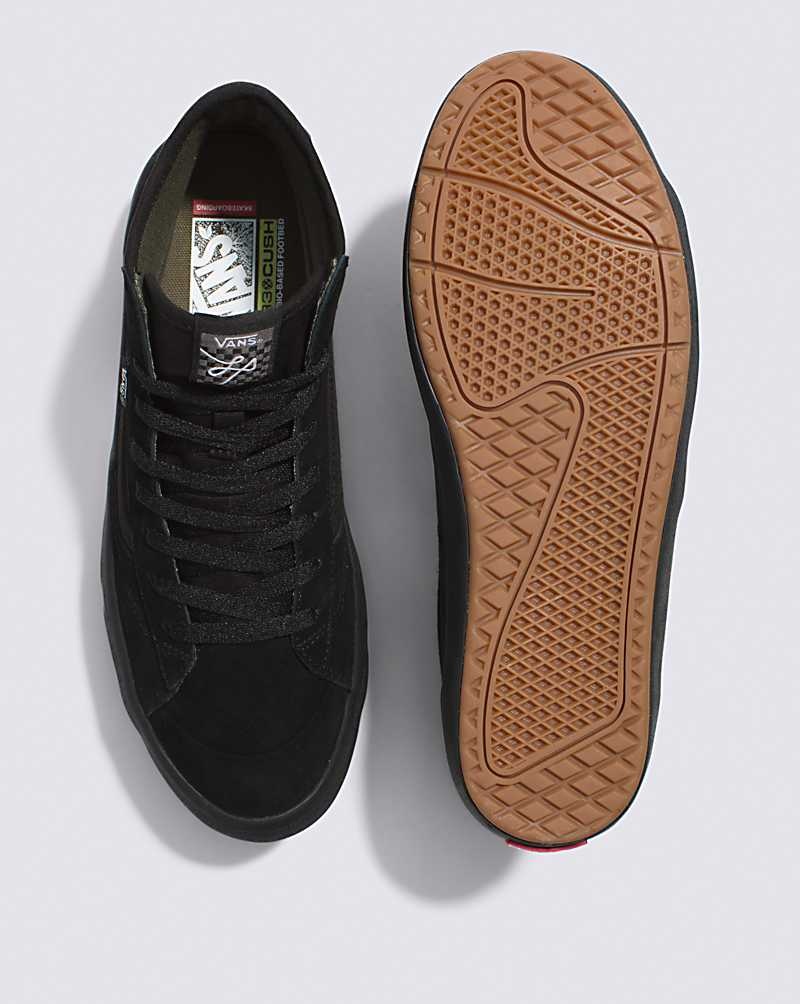 Men's Vans The Lizzie Skate Shoes Black | USA YRH-219075