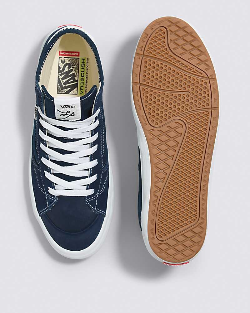 Men's Vans The Lizzie Skate Shoes Navy | USA DCL-901348