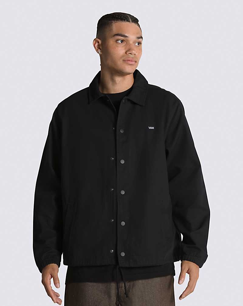 Men\'s Vans Torrey Skate Jacket Black | USA VCW-796425