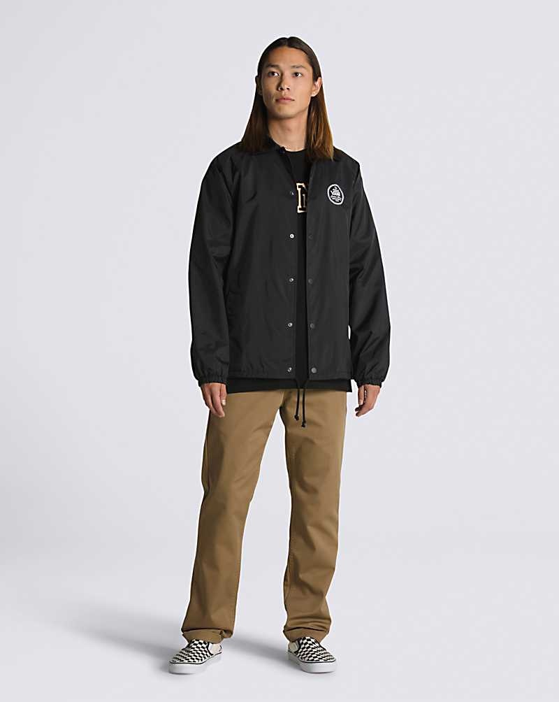 Men's Vans Torrey Windbreaker Jacket Black | USA BYW-106395