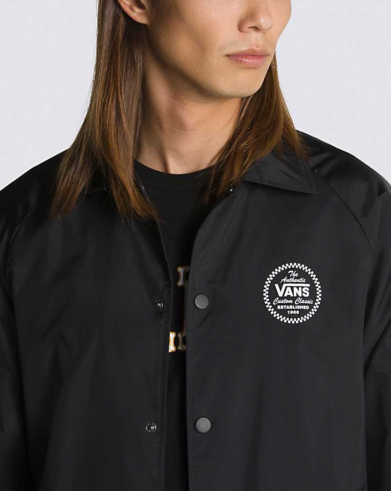 Men's Vans Torrey Windbreaker Jacket Black | USA BYW-106395