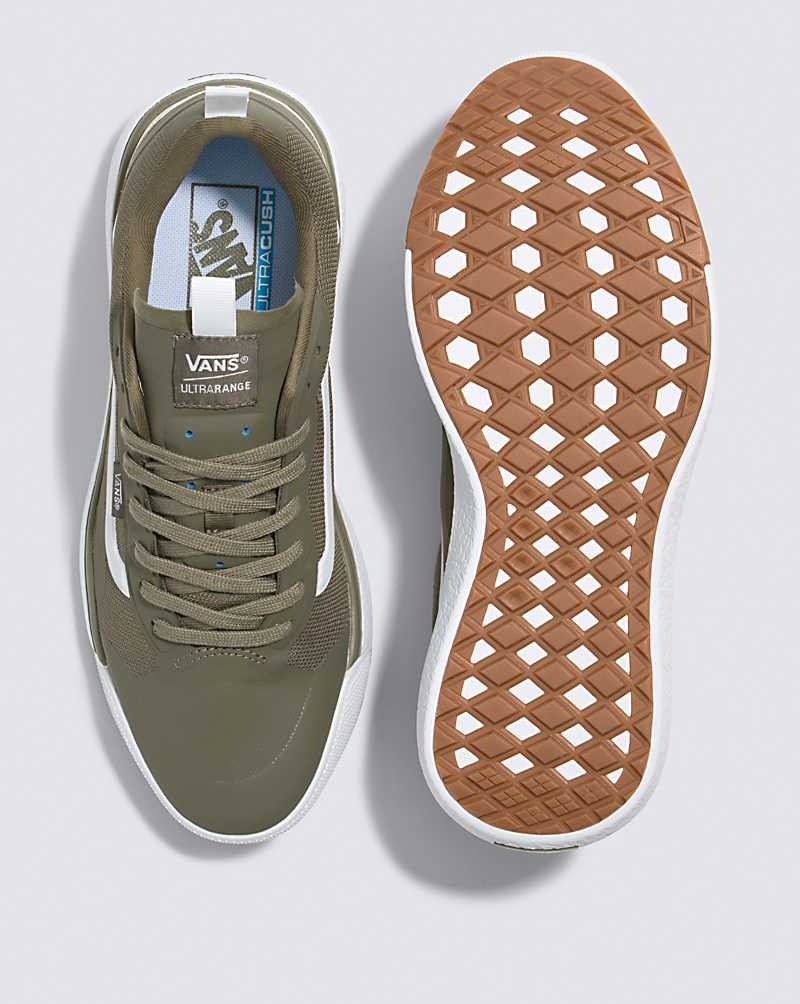 Men's Vans UltraRange EXO Shoes Olive | USA HCW-069571