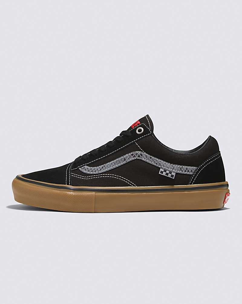 Men\'s Vans X Hockey Skate Old Skool Skate Shoes Black | USA OCI-385194