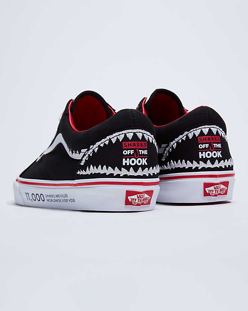 Men's Vans X Saving Our Sharks Old Skool Shoes Red | USA OBQ-641538