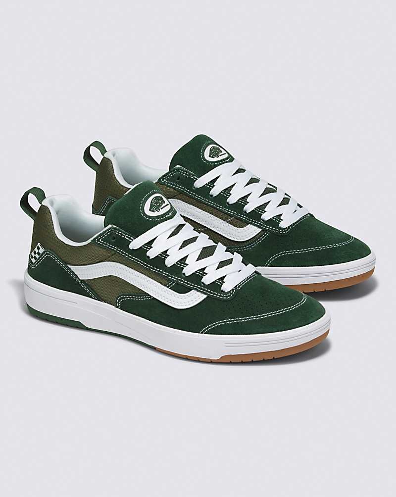 Men's Vans Zahba Skate Shoes Green | USA TPD-851634