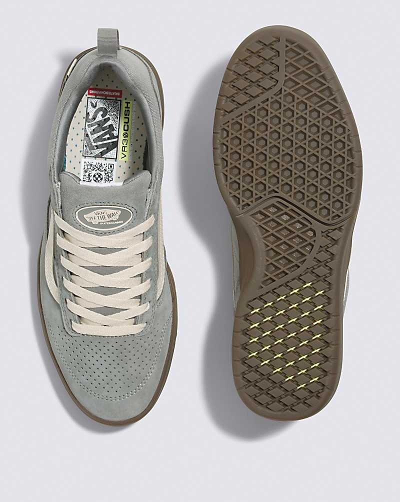 Men's Vans Zahba Skate Shoes Grey | USA MCD-708549