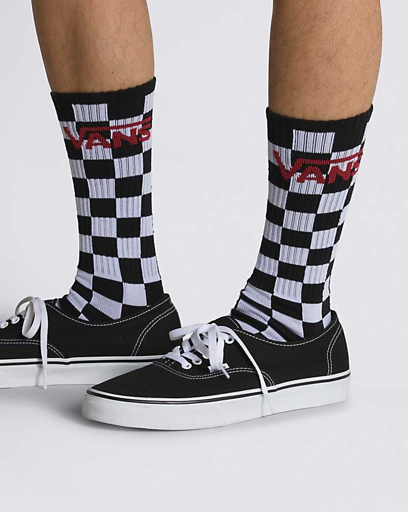 Women's Vans Classic Crew 3-Pack Sock Black | USA QST-579680