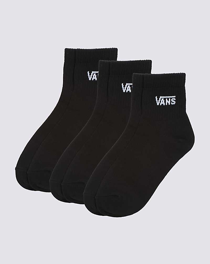 Women\'s Vans Classic Half Crew Sock Black | USA QZJ-438160