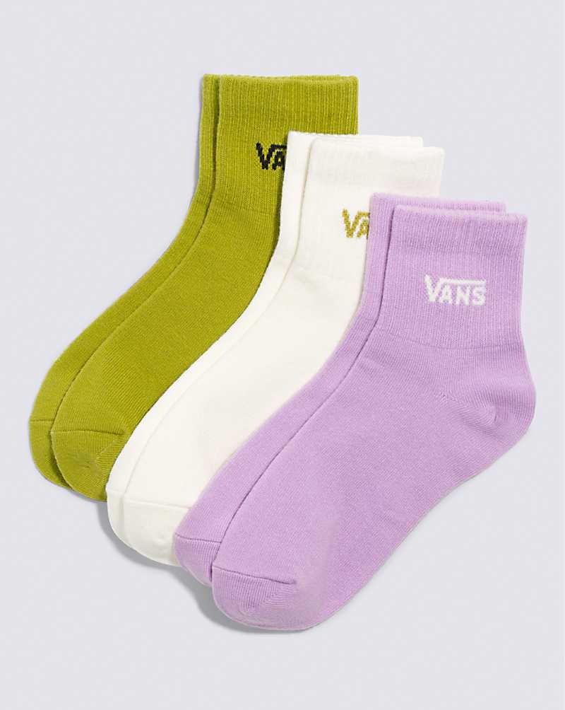 Women\'s Vans Classic Half Crew Sock Purple | USA LZU-574093