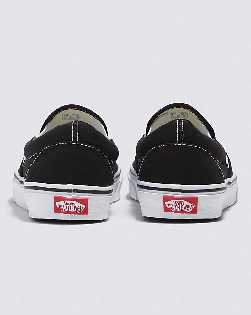 Women's Vans Classic Slip-On Shoes Black | USA SUB-037461