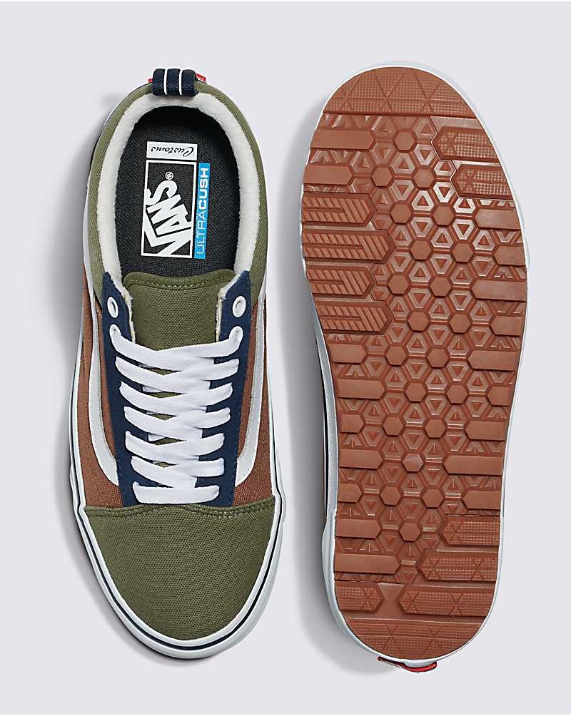 Women's Vans Customs Dachshund Old Skool MTE-1 Shoes Olive | USA CUJ-670892