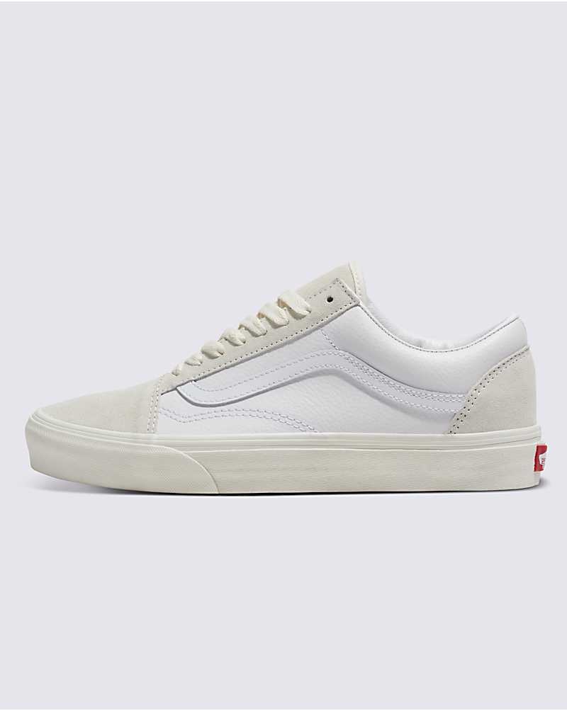 Women\'s Vans Customs Elevated Marshmallow Old Skool Shoes White | USA MGP-719245