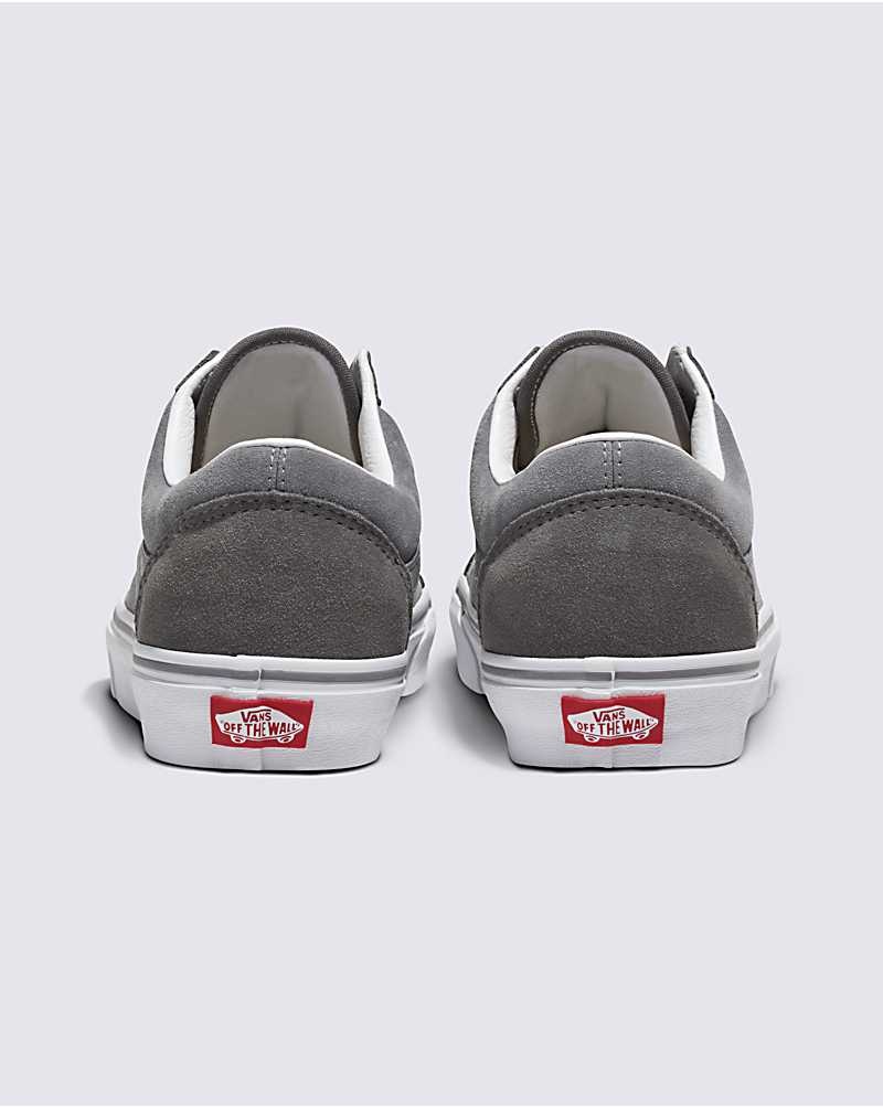 Women's Vans Customs Elevated Suede Old Skool Shoes Grey | USA VNP-406592