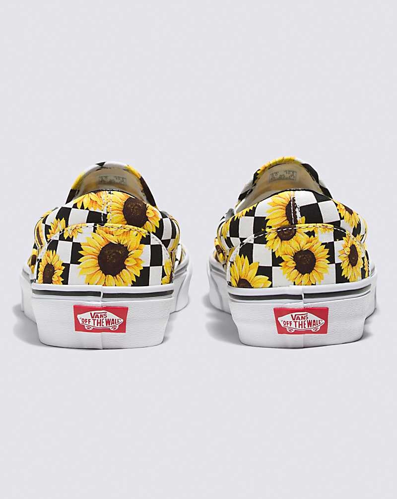 Women's Vans Customs Slip-On Shoes Black Yellow | USA YJF-956183