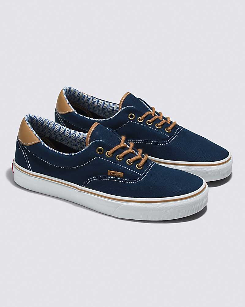 Women's Vans Era 59 Skate Shoes Navy | USA CEH-506984