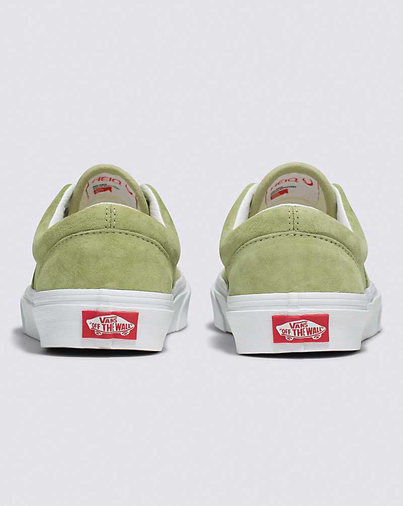 Women's Vans Era Pig Suede Skate Shoes Green | USA GOQ-965318