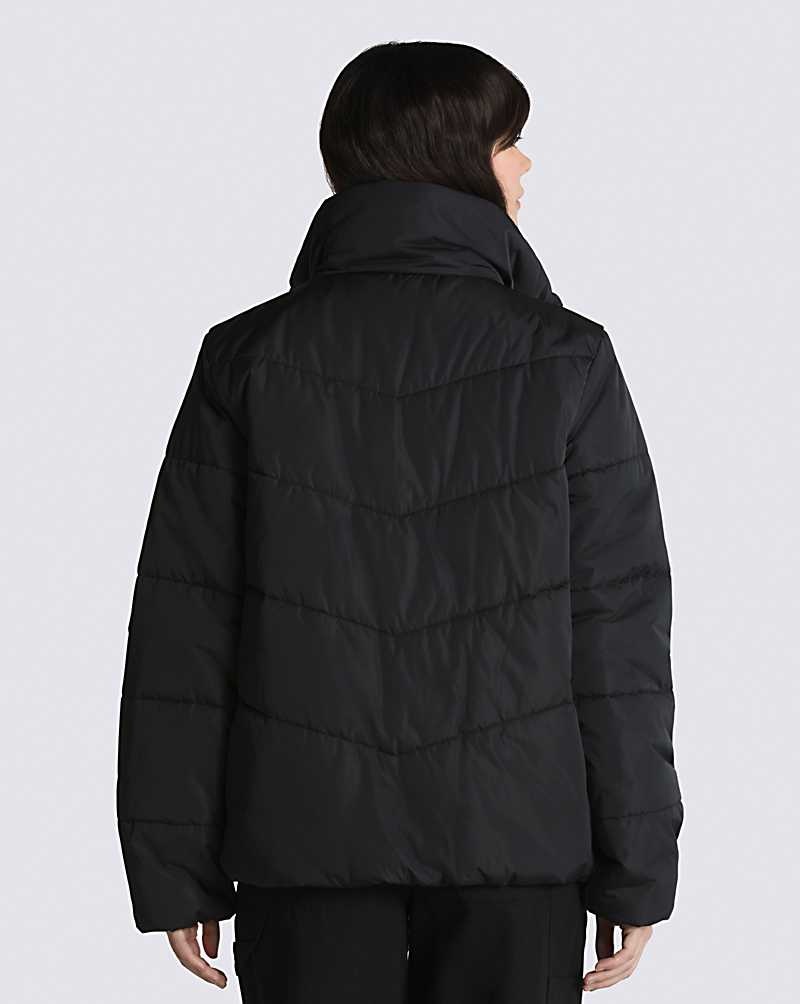 Women's Vans Foundry Puffer MTE-1 Jacket Black | USA MZR-109485