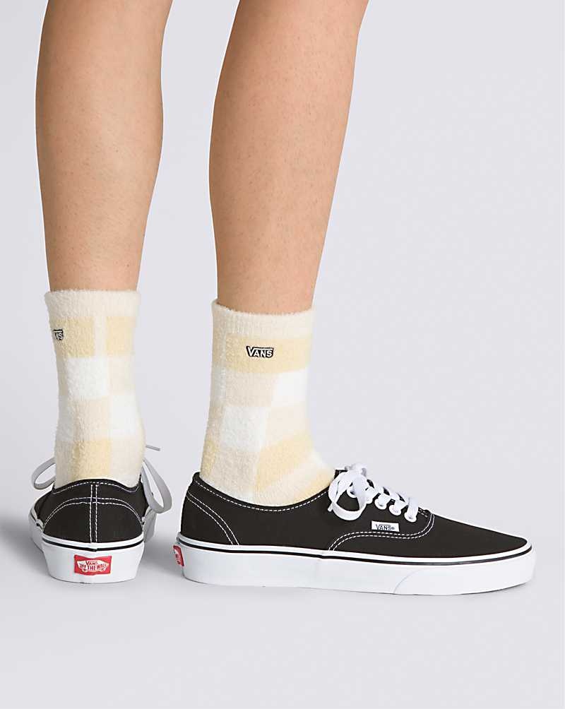 Women's Vans Fuzzy Sock Beige | USA QWF-426097