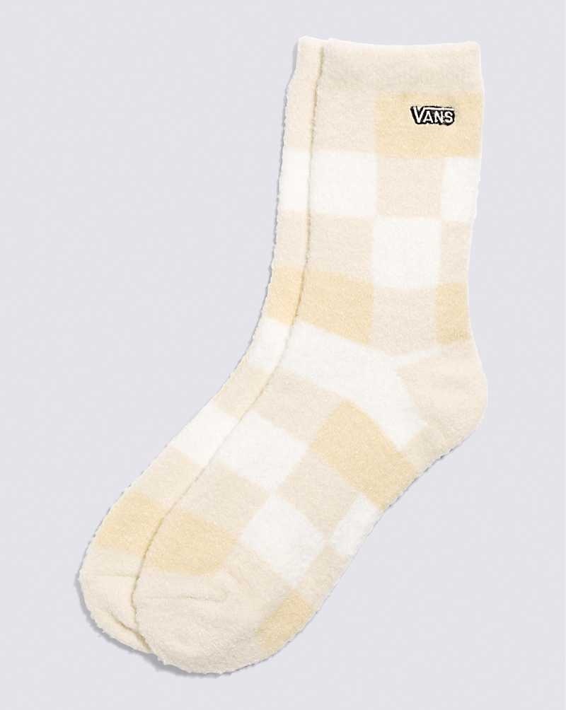 Women\'s Vans Fuzzy Sock Beige | USA QWF-426097