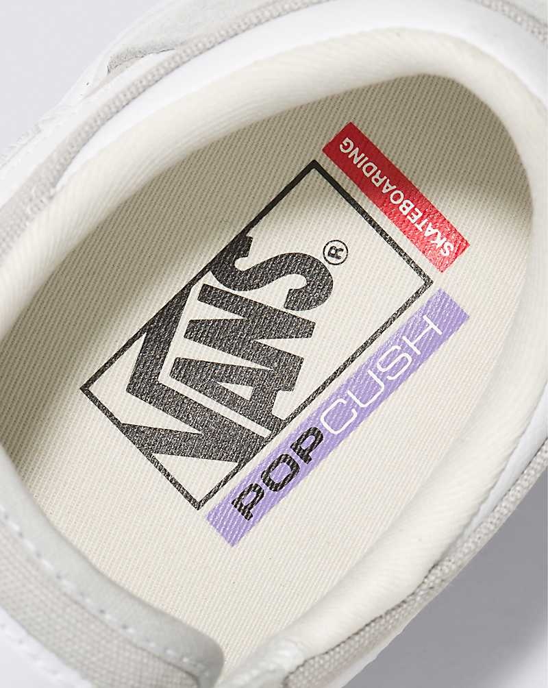 Women's Vans Gilbert Crockett Skate Shoes Light Grey White | USA CYH-854921