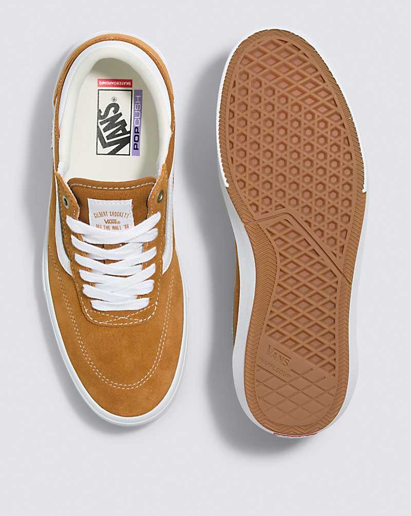 Women's Vans Gilbert Crockett Skate Shoes Brown | USA KLT-207546