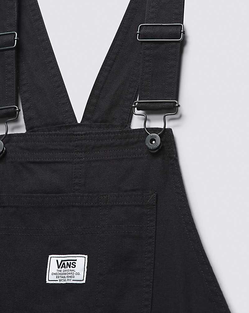 Women's Vans Ground Work Overalls Black | USA PFU-174583