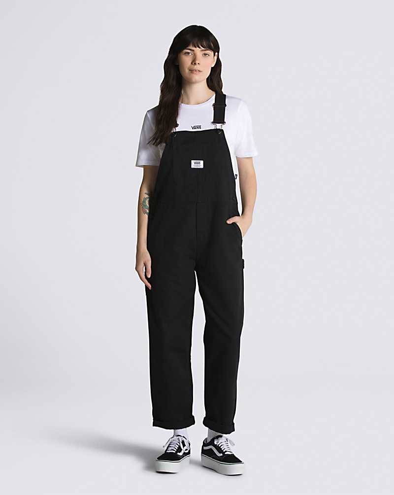 Women\'s Vans Ground Work Overalls Black | USA PFU-174583