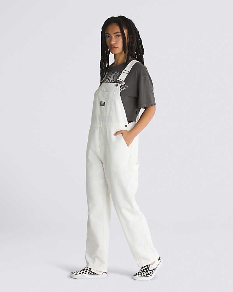 Women's Vans Ground Work Overalls White | USA YKU-910574