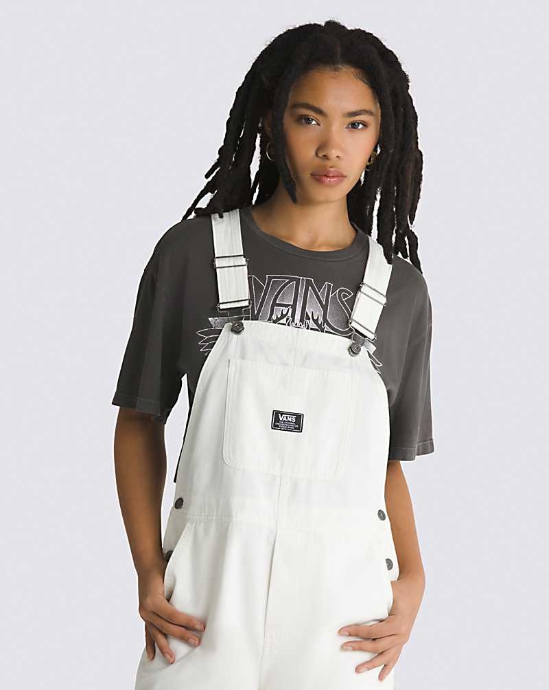 Women's Vans Ground Work Overalls White | USA YKU-910574