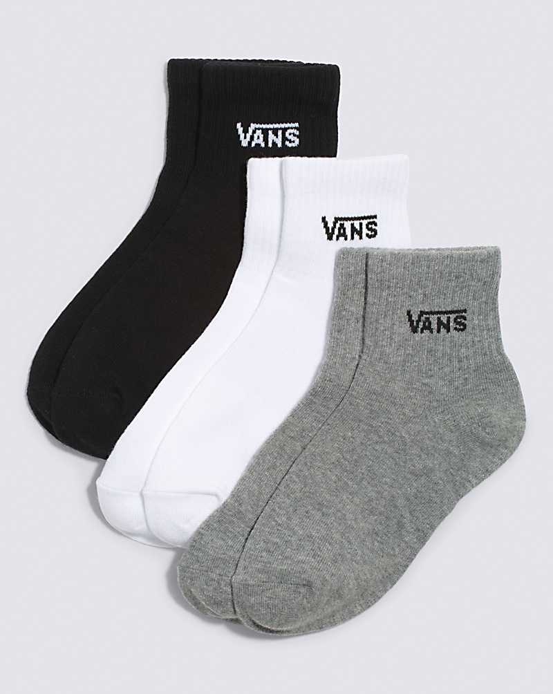 Women\'s Vans Half Crew 3-Pack Sock Multicolor | USA LTU-184795