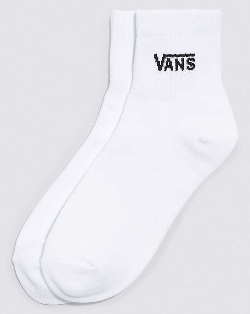 Women\'s Vans Half Crew Sock White | USA FJG-259386