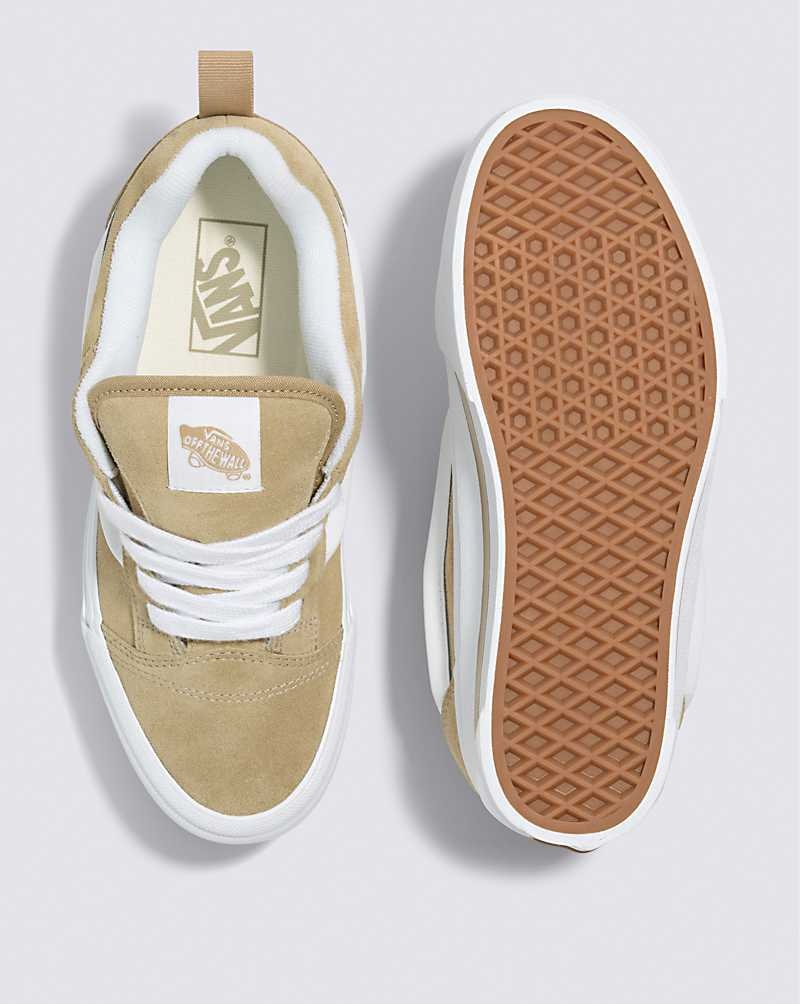 Women's Vans Knu Stack Shoes Beige | USA RID-075984