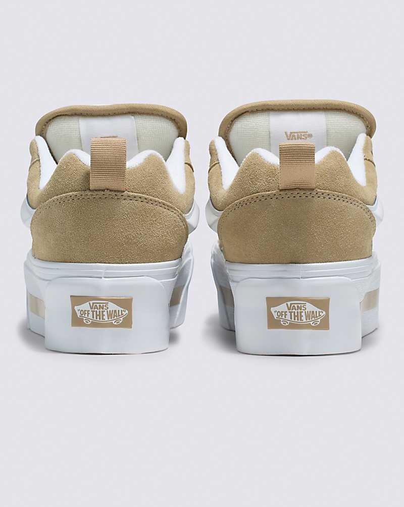 Women's Vans Knu Stack Shoes Beige | USA RID-075984