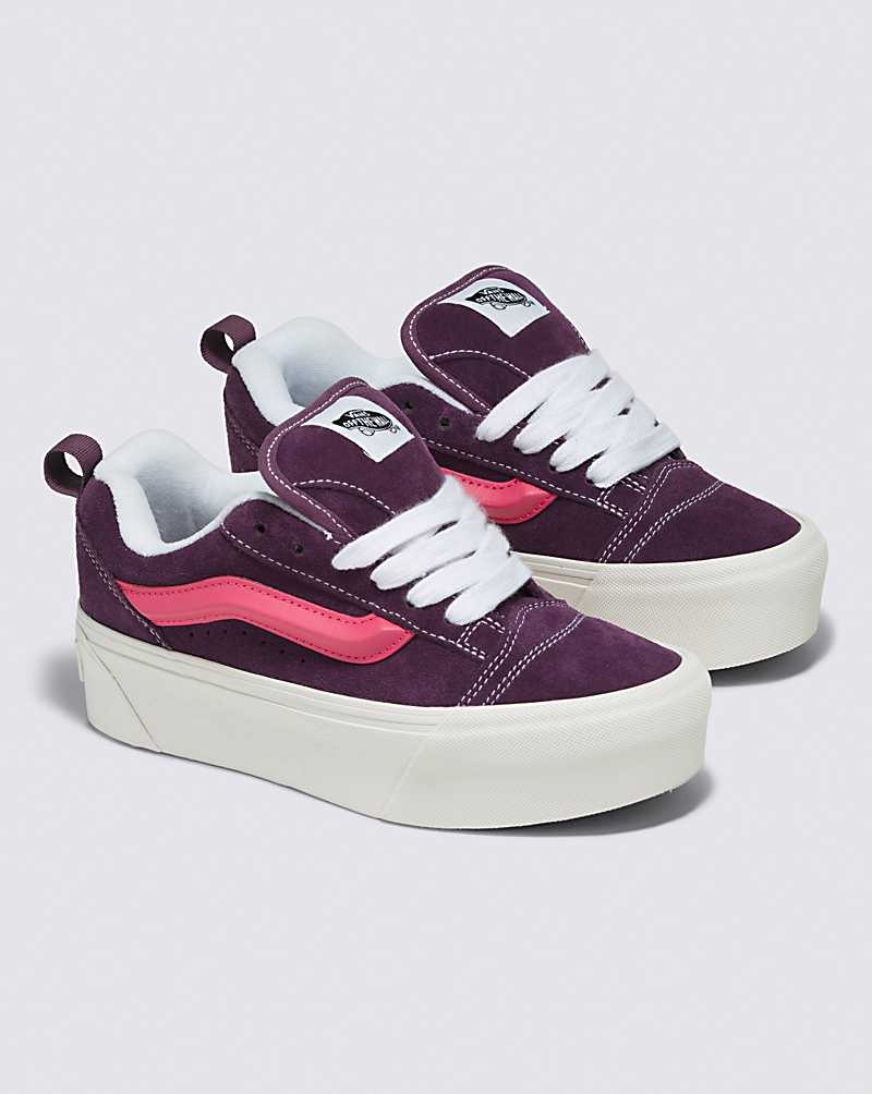 Women's Vans Knu Stack Shoes Purple | USA AYC-841905