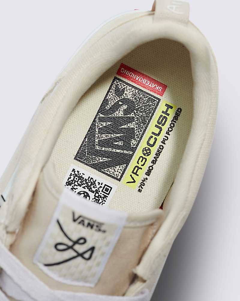 Women's Vans Lizzie Low Skate Shoes Beige | USA CTX-160385