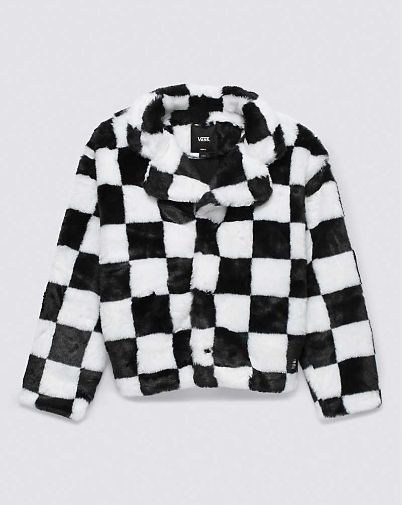 Women's Vans Natasha Jacket Black White | USA SIN-197520