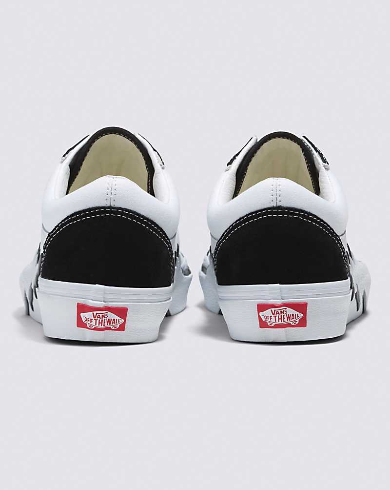 Women's Vans Old Skool Bolt 2-Tone Shoes Black White | USA URQ-941736