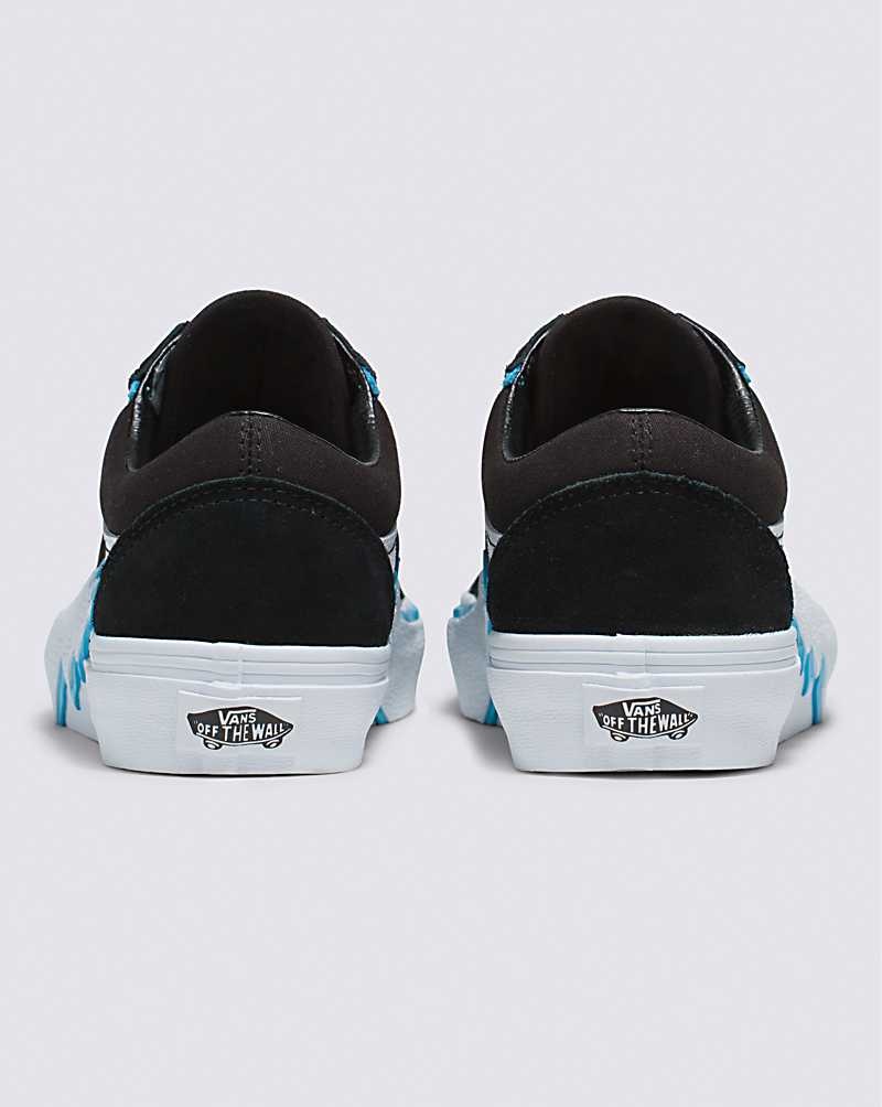 Women's Vans Old Skool Bolt Shoes Black Blue | USA YZO-253674