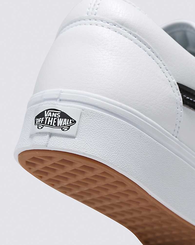 Women's Vans Old Skool ComfyCush Classic Tumble Shoes White | USA RBL-194362