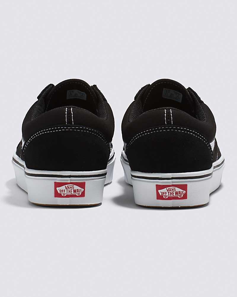 Women's Vans Old Skool ComfyCush Shoes Black White | USA JDC-970163