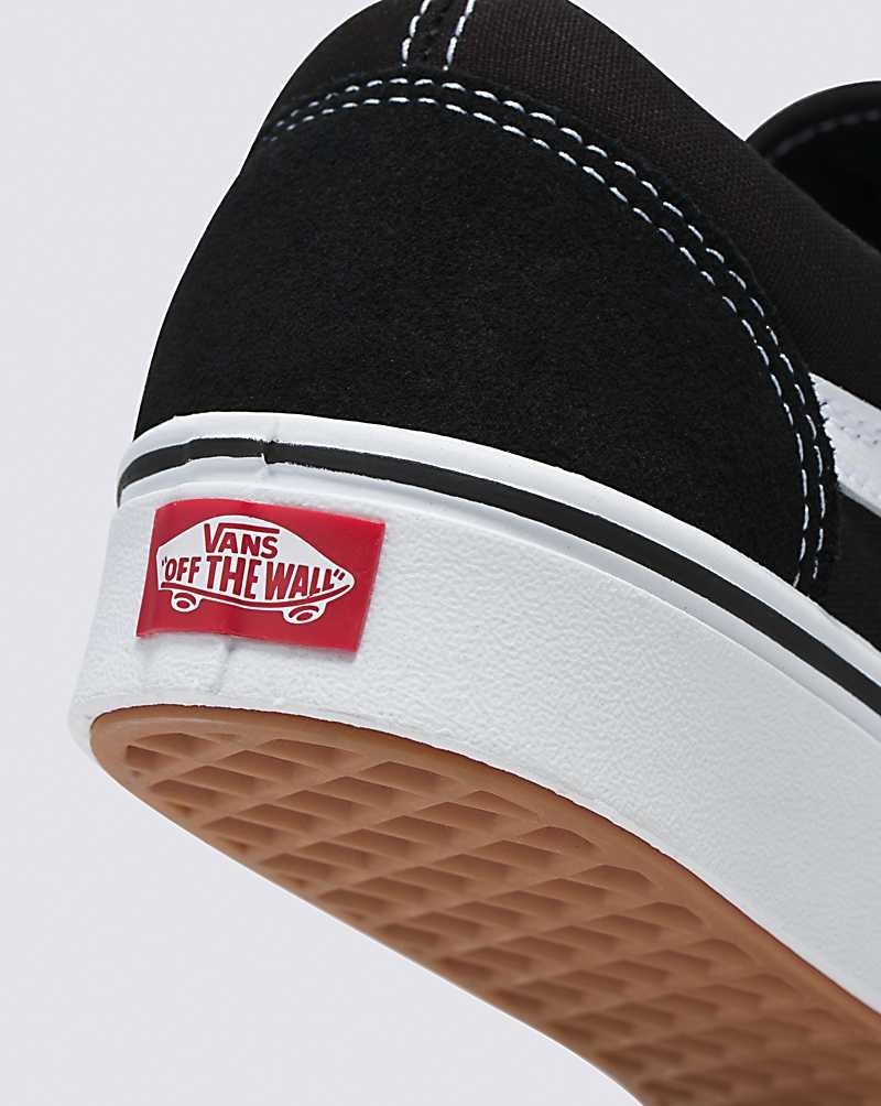 Women's Vans Old Skool ComfyCush Shoes Black White | USA JDC-970163