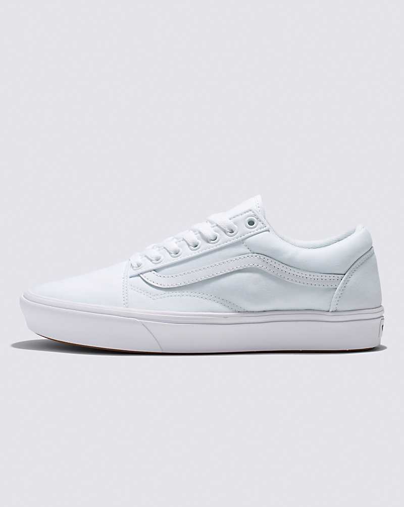 Women\'s Vans Old Skool ComfyCush Shoes White | USA GAN-608925