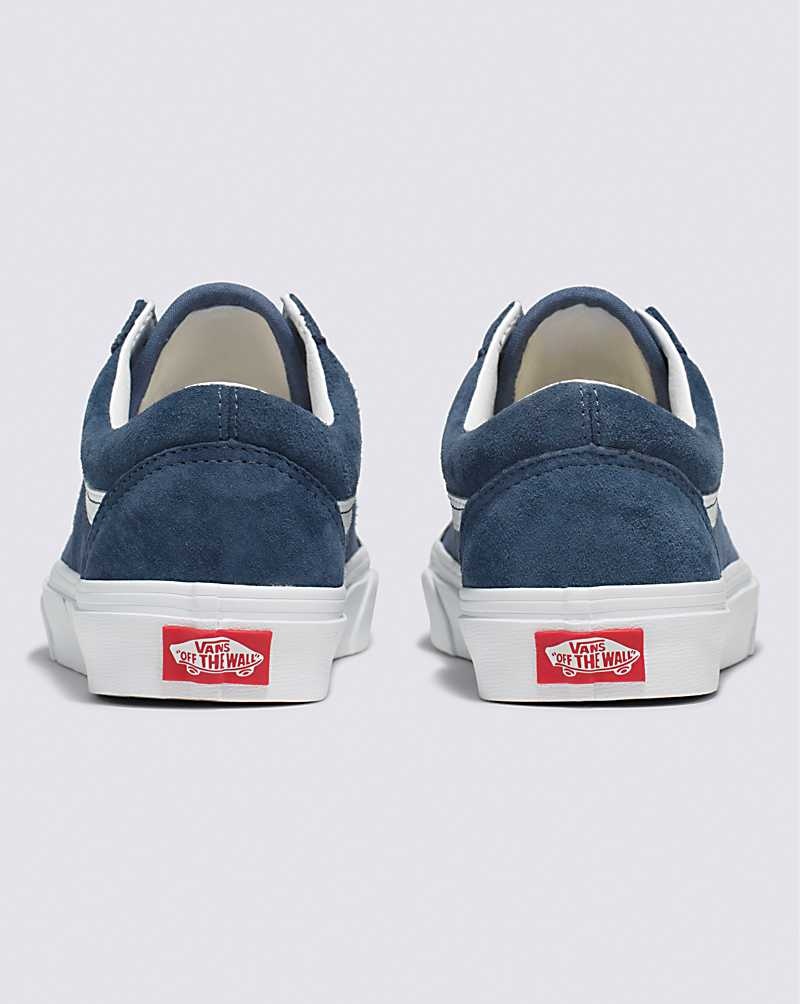 Women's Vans Old Skool Pig Suede Shoes Indigo | USA JZX-103982