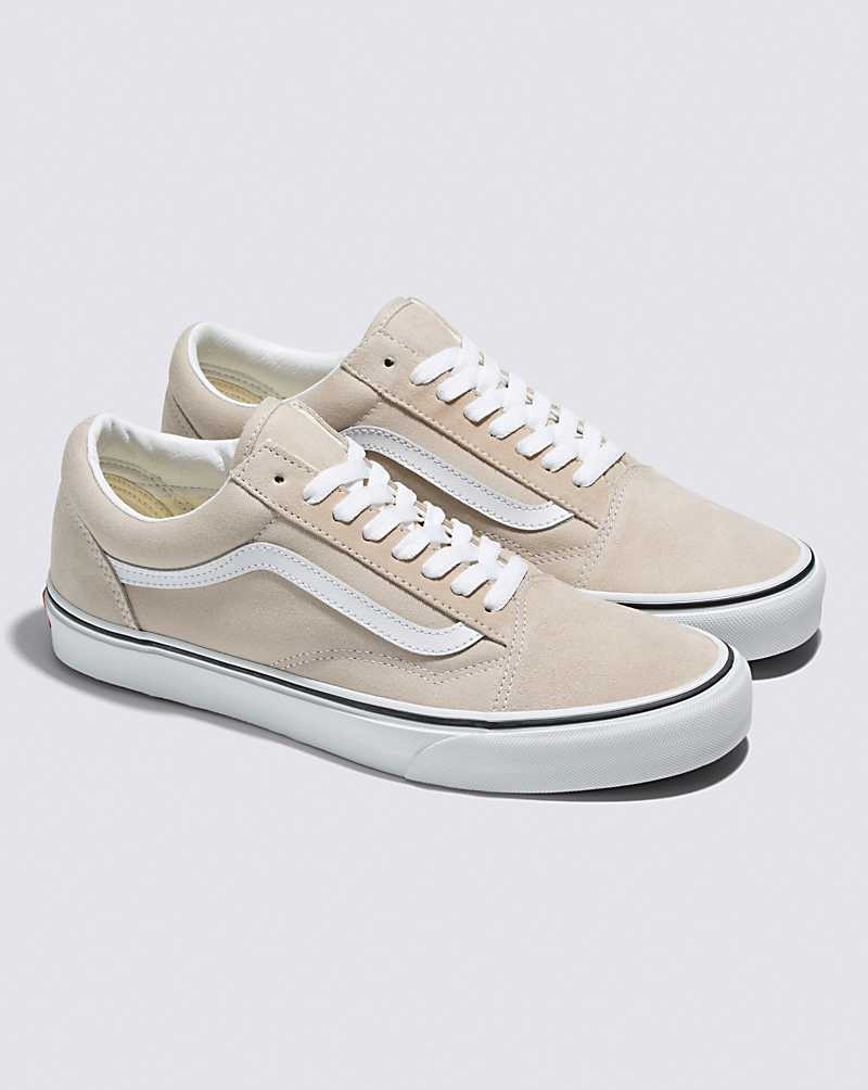 Women's Vans Old Skool Shoes Beige | USA UAM-051436